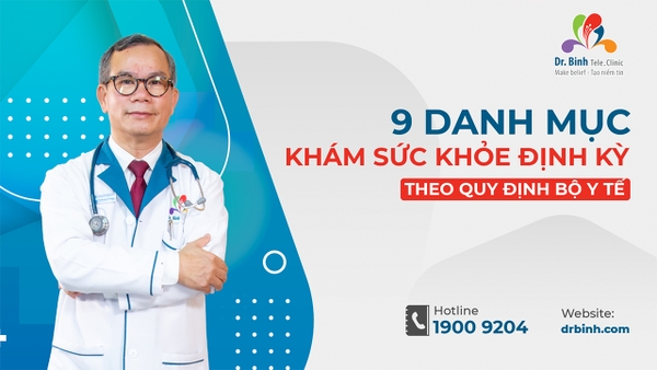 9 Danh mục khám sức khỏe định kỳ bắt buộc theo 14/2013/tt-BYT