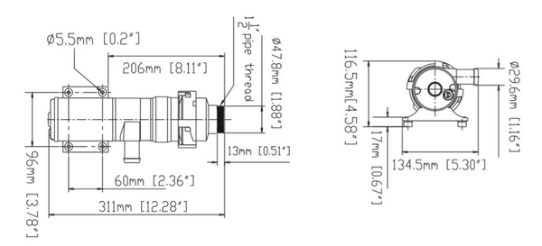 bơm nước thải 24v