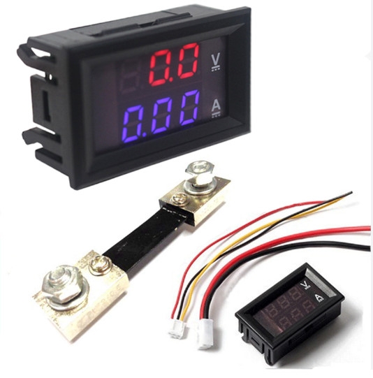 Mạch Đo Volt Ampe DC0-100V 50A Led Đỏ