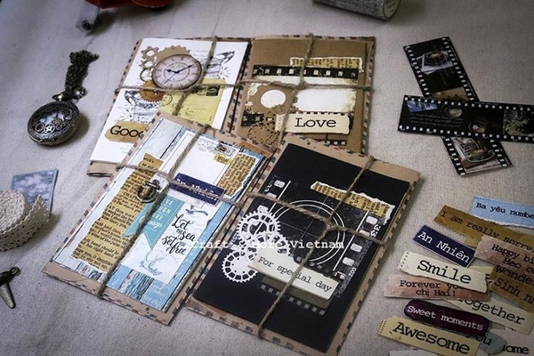 Hướng dẫn làm thiệp chúc mừng năm mới 2022 handmade