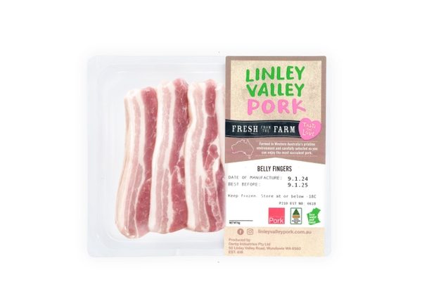 Thịt ba chỉ heo (Sliced Pork Belly Fingers – Linley Valley Pork Australia)