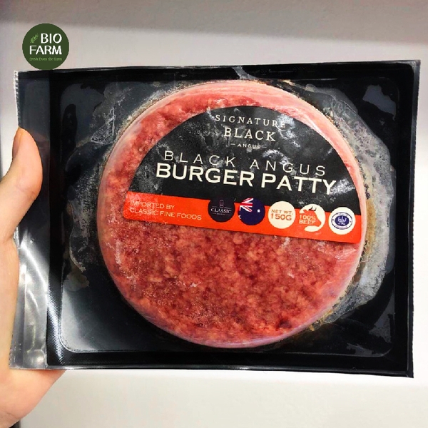 Black Angus Úc Burger Patty 150g - Ground Beef