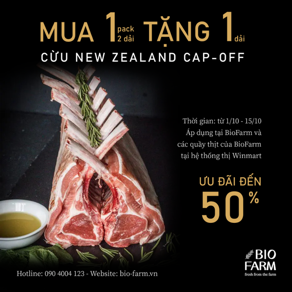 MUA 1 TẶNG 1 - CỪU NEW ZEALAND CAP-OFF