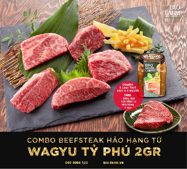 BEEFSTEAK WAGYU 2GR THƯỢNG HẠNG