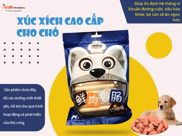 XÚC XÍCH CAO CẤP CHO CHÓ TAOTAOPET