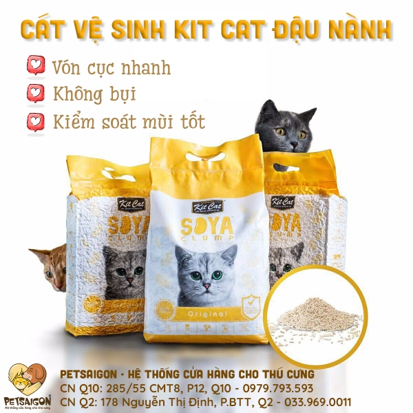 CÁT VỆ SINH KITCAT ĐẬU NÀNH PETSAIGON