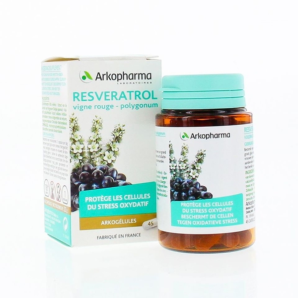 Viên chống lão hoá Arkopharma Resveratrol du stress