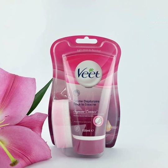 Kem tẩy lông Veet màu hồng tuýp 150ml - Pháp