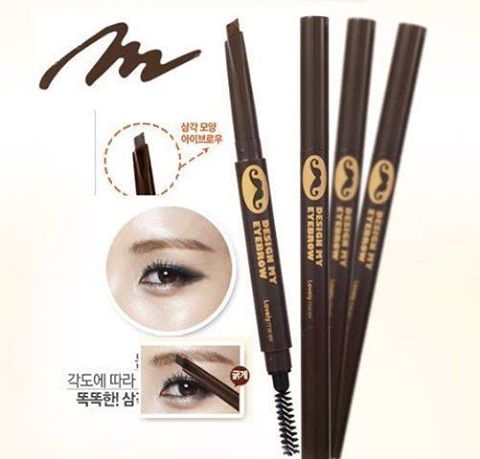 Chì kẻ mày ngang 2 đầu Lovely meex Design My Eyebrow