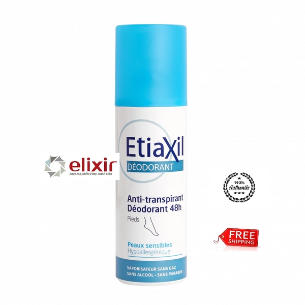 Xịt khử mùi hôi & ngăn mồ hôi chân ETIAXIL DEODORANT 48H