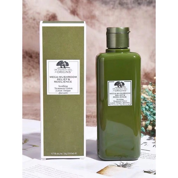 Origins Mega-Mushroom Relief & Resilience Soothing Treatment Lotion.