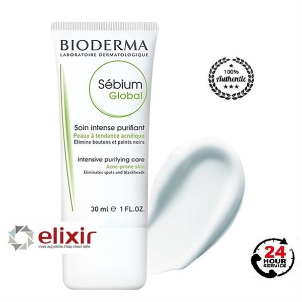 Kem dưỡng trị mụn Bioderma Sebium Global siêu chất