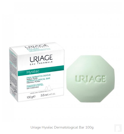 Xà phòng trị mụn lưng ngực Uriage Hyse'ac Dermatological BAR 