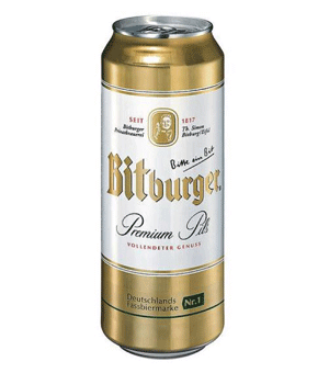 Bia Bitburger 5% – Lon 500ml – Thùng 24 Lon