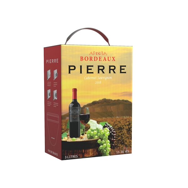 Rượu vang bịch pháp pierre ug bordeaux