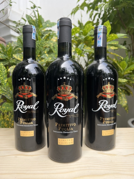 RƯỢU VANG Ý ROYAN PRIMITIVO-GIÁ TỐT NHẤT THI TRƯỜNG