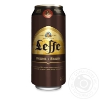 Bia Leffe nâu 6.5%  Bỉ  Bia nâu/lon 500ml x thùng 24 lon