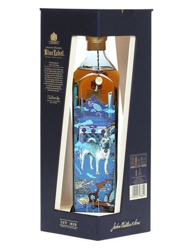 RƯỢU JOHNNIE WALKER BLUE MẬU TUẤT - NĂM CON CHÓ (750ML / 40%)