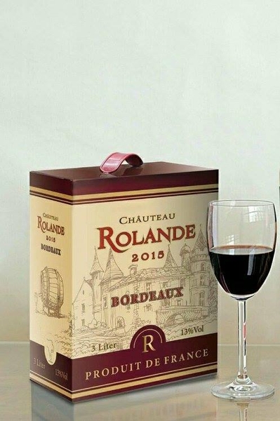 Vang bịch Pháp Chateau ROLANDE Bordeaux 3 Lít
