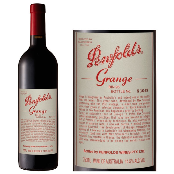 Rượu vang Úc Penfolds Grange Bin 95 Shiraz