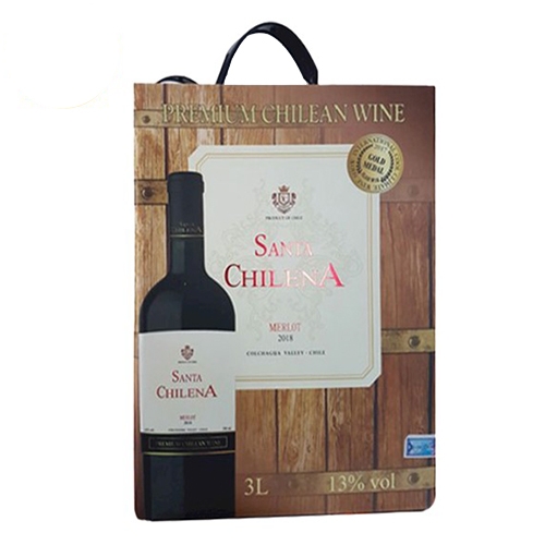 Vang Santa Chilena Merlot New 3L Màu Gỗ-giá rẻ nhất thị trường