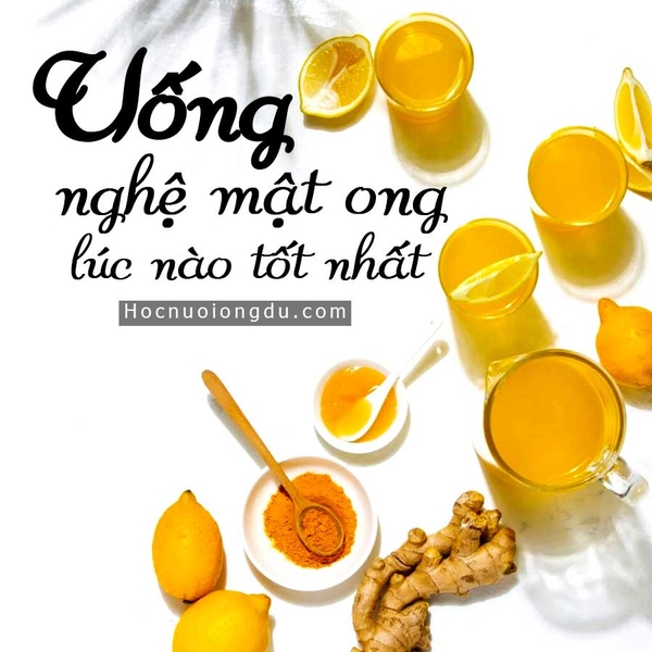 uống nghệ mật ong lúc nào tốt nhất? 3 điều cần biết