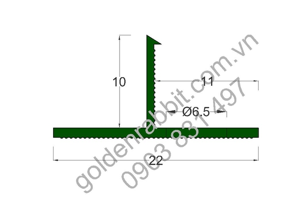 NẸP MỐC TRÁT TƯỜNG PS10