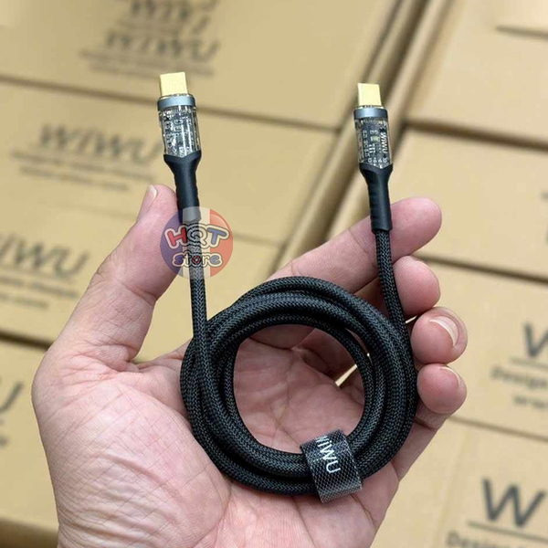 Cáp sạc nhanh 100W C to C WiWU Geek Series Wi-C106 Fast Charging Cable