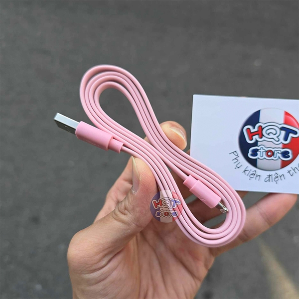 Cáp sạc nhanh A to Lightning MFI hãng MVMT IA8437L dây dẹt dài 1m