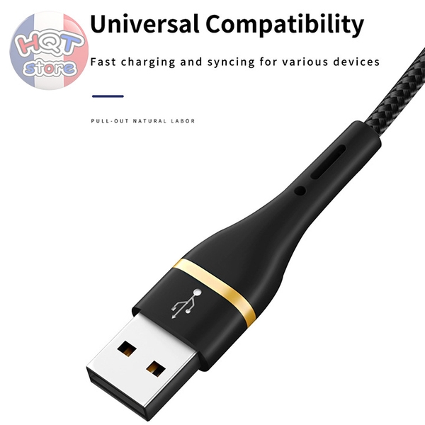 Cáp sạc nhanh USB-A to Type C WiWU Elite Data Cable ED101