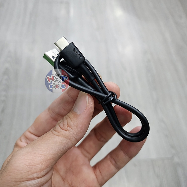 Cáp sạc USB-A to C 2A Aukey siêu ngắn 30cm cho pin dự phòng