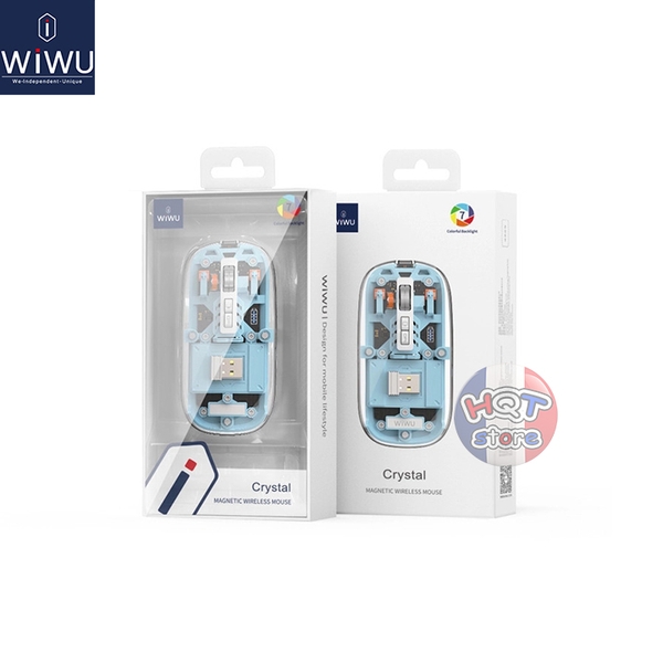 Chuột không dây trong suốt WiWU Crystal Magnetic Wireless Mouse