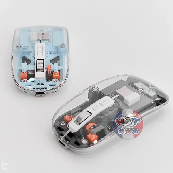 Chuột không dây trong suốt WiWU Crystal Magnetic Wireless Mouse