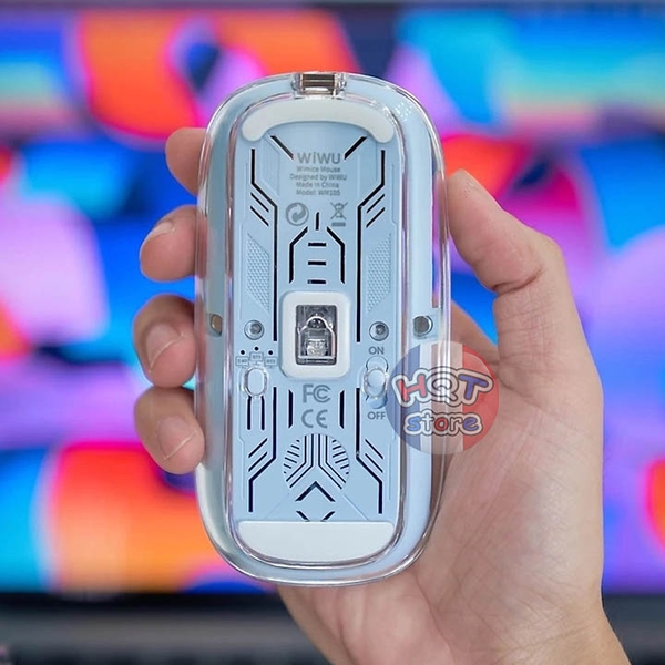 Chuột không dây trong suốt WiWU Crystal Magnetic Wireless Mouse