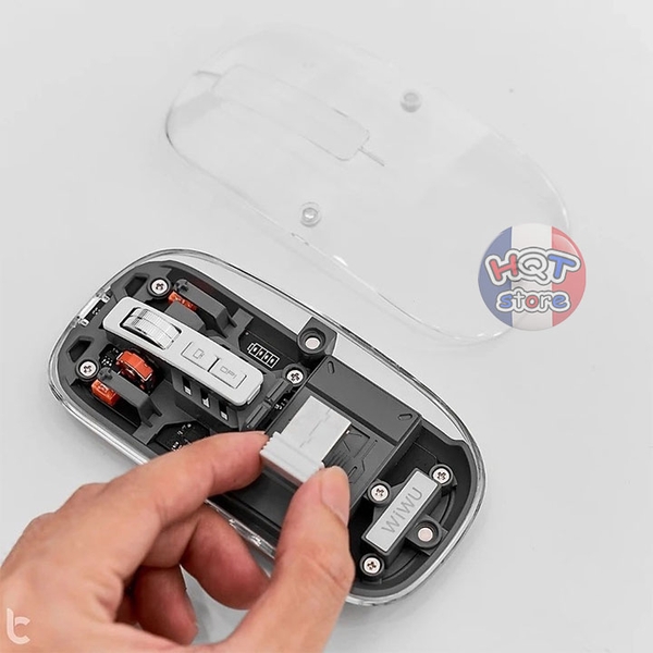 Chuột không dây trong suốt WiWU Crystal Magnetic Wireless Mouse