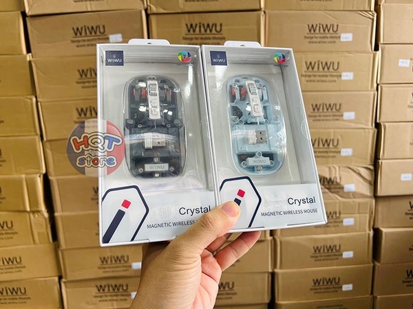 Chuột không dây trong suốt WiWU Crystal Magnetic Wireless Mouse