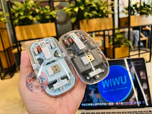 Chuột không dây trong suốt WiWU Crystal Magnetic Wireless Mouse