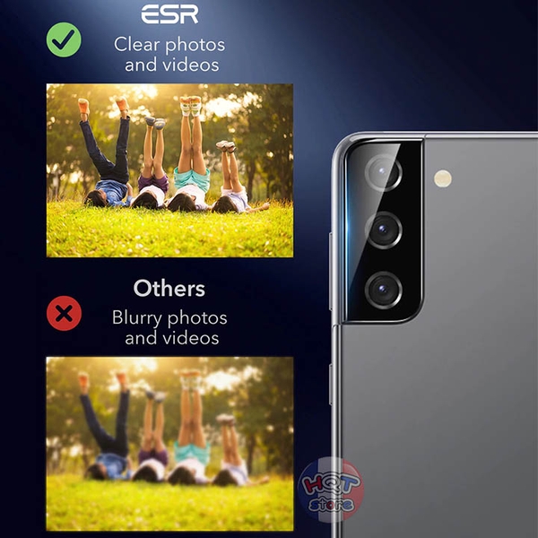 Combo 2 kính cường lực Camera ESR 3D cho Samsung S21 Ultra