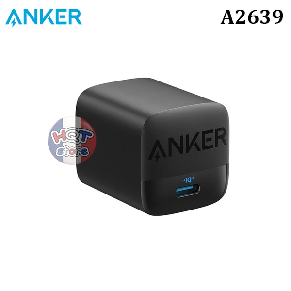 Củ sạc nhanh Anker 313 Charger Gen 2 30W GaN A2639 USB-C PD PPS IQ 3.0