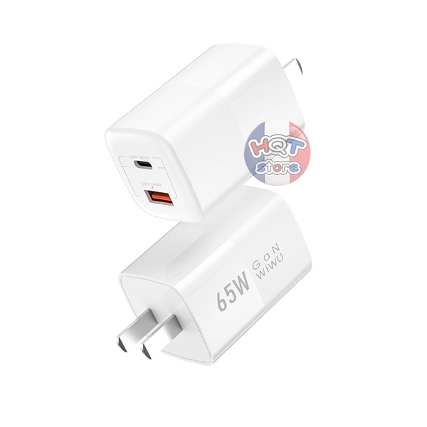 Củ sạc nhanh đa năng WiWU GaN Nano 65W PD QC Fast Charger