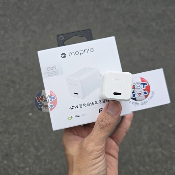Củ sạc nhanh Mophie Essentials 40W USB-C PD GaN Wall Charger