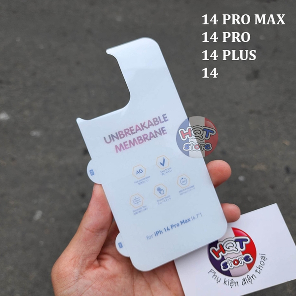 Dán full mặt lưng PPF IPhone 14 Pro Max / 14 Pro / 14 Plus / 14