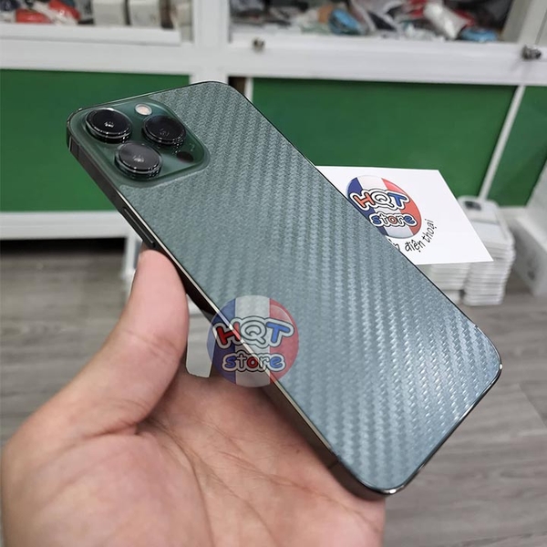 Dán decal vân carbon mặt lưng cho IPhone 13 Pro Max 13 Pro 13 13 Mini