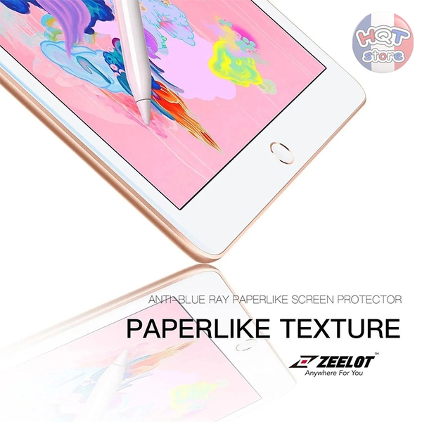 Dán màn hình ZEELOT Paper-like iPad 10.2 / 9.7 inch / Gen 9 8 7 6 5
