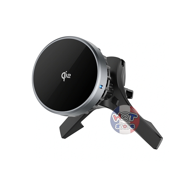 Đế sạc Magsafe WiWU CH-319 QI2.0 Car Wireless Charger trên ô tô