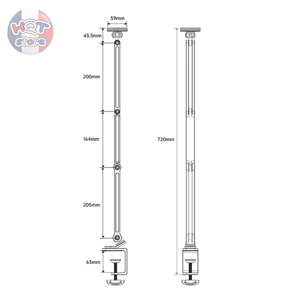 Giá đỡ xoay kẹp bàn hít nam châm Magsafe BONERUY Z67 cho điện thoại
