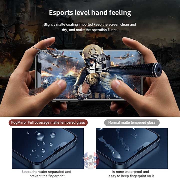 Kính chống vân tay Nillkin Fog Mirror Full Matte IPhone 13 Pro Max