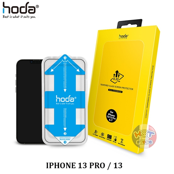 Kính cường lực full màn hình HODA CLEAR 2.5D IPhone 13 Pro / 13