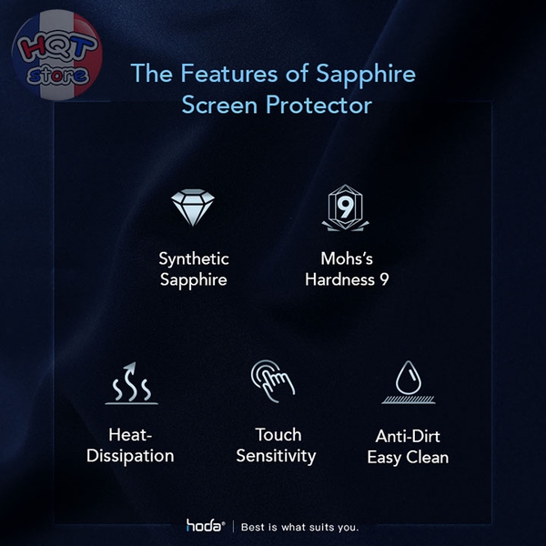 Kính cường lực full màn hình HODA SAPPHIRE IPhone 14 ProMax 14 Pro