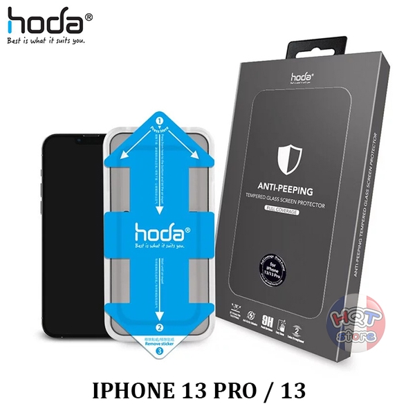 Kính cường lực chống nhìn trộm HODA ANTI-PEEPING IPhone 13 Pro / 13